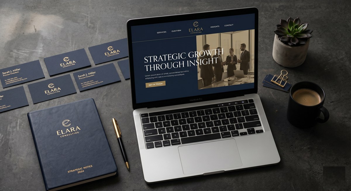 Elara Consulting – Website & Branding Projekt
